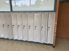 Shaker Heights CSD, Middle School, Shaker Heights, OH Electrostatic Painting of Lockers