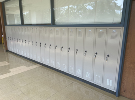 Shaker Heights CSD, Middle School, Shaker Heights, OH Electrostatic Painting of Lockers