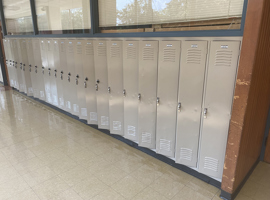 Shaker Heights CSD, Middle School, Shaker Heights, OH Electrostatic Painting of Lockers