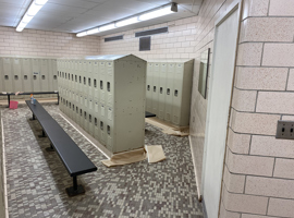 Shaker Heights CSD, Middle School, Shaker Heights, OH Electrostatic Painting of Lockers