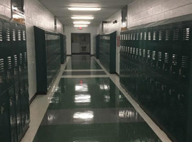 Akien County Public Schools Electrostatic Painting of Lockers