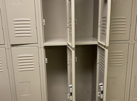 Southwestern Michigan College, Dowagiac, MI Electrostatic Painting of Lockers