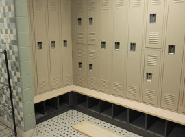 Southwestern Michigan College, Dowagiac, MI Electrostatic Painting of Lockers