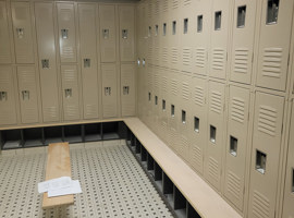 Southwestern Michigan College, Dowagiac, MI Electrostatic Painting of Lockers