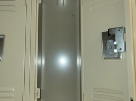 Southwestern Michigan College, Dowagiac, MI Electrostatic Painting of Lockers