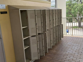 St. John's Episcopal Day School, Tampa, FL - Electrostatic Painting of Lockers