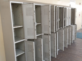 St. John's Episcopal Day School, Tampa, FL - Electrostatic Painting of Lockers