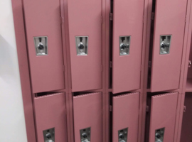 St. Michael the Archangel Catholic School, MI Electrostatic Painting of Lockers