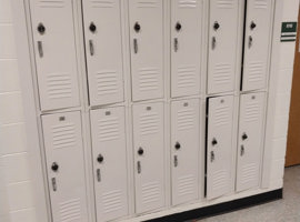 Stockbridge Middle School, Stockbridge, GA - Electrostatic Painting of Lockers