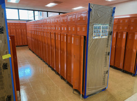 Elgin Area School District U46, Elgin, IL - Electrostatic Painting of Lockers