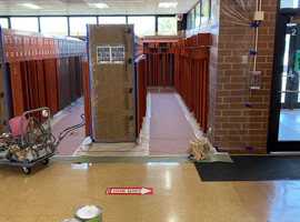 Elgin Area School District U46, Elgin, IL - Electrostatic Painting of Lockers