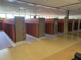 Elgin Area School District U46, Elgin, IL - Electrostatic Painting of Lockers