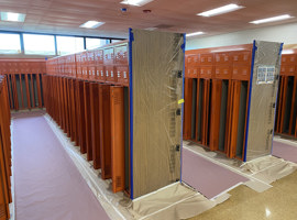 Elgin Area School District U46, Elgin, IL - Electrostatic Painting of Lockers