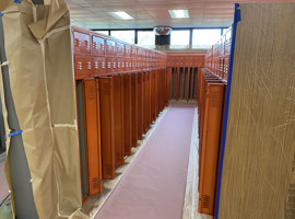 Elgin Area School District U46, Elgin, IL - Electrostatic Painting of Lockers