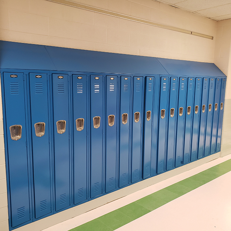 Sudlow Intermediate, Davenport, IA - Electrostatic Painting of Lockers