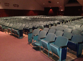 Tiverton High School Auditorium Seating Reupholstering