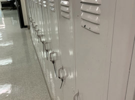 Tulsa School of Arts and Sciences, Tulsa, OK - Electrostatic Painting of Lockers