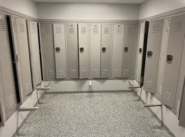 Westlake Fire Department - Stations 1 and 2, Westlake, OH Electrostatic Painting of Lockers