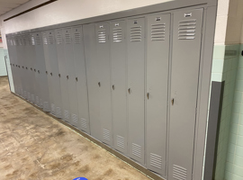 Wauwatosa School District, Wauwatosa, WI Electrostatic Locker Painting