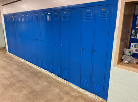 Wauwatosa School District, Wauwatosa, WI Electrostatic Locker Painting