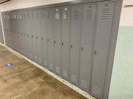 Wauwatosa School District, Wauwatosa, WI Electrostatic Locker Painting