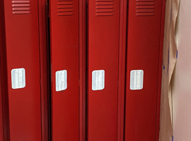 Shaker Heights CSD, Woodbury Elementary School, Shaker Heights, OH Electrostatic Painting of Lockers