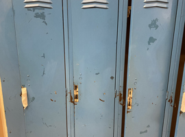 Shaker Heights CSD, Woodbury Elementary School, Shaker Heights, OH Electrostatic Painting of Lockers