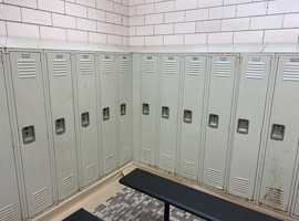 Shaker Heights CSD, Woodbury Elementary School, Shaker Heights, OH Electrostatic Painting of Lockers