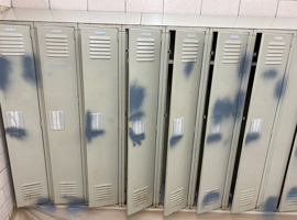 Shaker Heights CSD, Woodbury Elementary School, Shaker Heights, OH Electrostatic Painting of Lockers