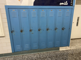 Shaker Heights CSD, Woodbury Elementary School, Shaker Heights, OH Electrostatic Painting of Lockers