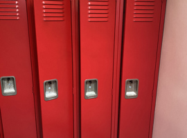 Shaker Heights CSD, Woodbury Elementary School, Shaker Heights, OH Electrostatic Painting of Lockers