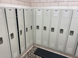 Shaker Heights CSD, Woodbury Elementary School, Shaker Heights, OH Electrostatic Painting of Lockers