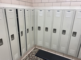 Shaker Heights CSD, Woodbury Elementary School, Shaker Heights, OH Electrostatic Painting of Lockers
