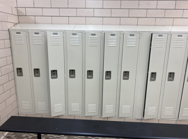 Shaker Heights CSD, Woodbury Elementary School, Shaker Heights, OH Electrostatic Painting of Lockers