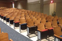 American Office Services auditorium seat renovation project at Willson Auditorium in Bozeman, Montana