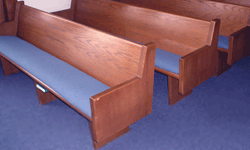 Church Pew Reupholstery - example 3